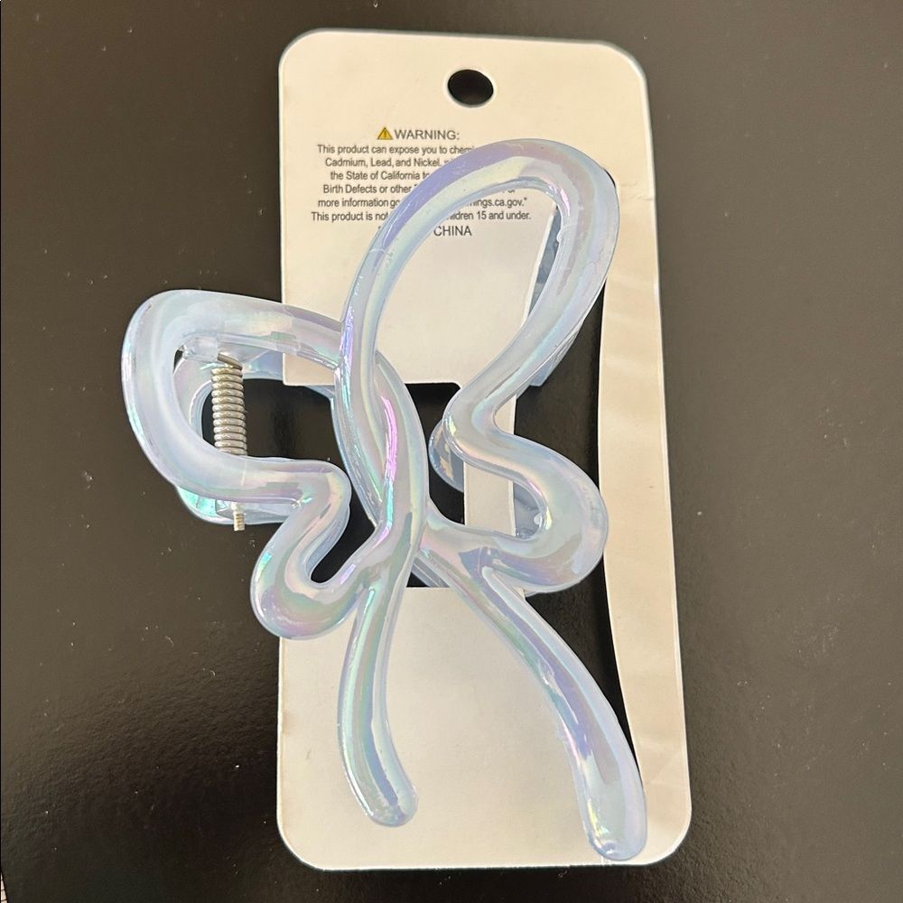 Butterfly Hair Claw Clip - Large Acrylic Blue Hair Clip New - Picture 5 of 8
